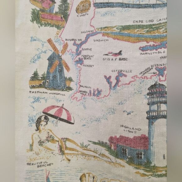 Cape Cod Massachusetts Kitchen Tea Towel - Picture 6 of 10